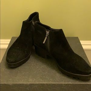 Calvin Klein Black Suede Booties